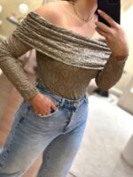 TOP OMBRO A OMBRO EM RENDA PONTO CHIC - Image 2