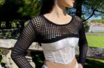 TOP PRETO EM MALHA REDE DIXIE - Image 2
