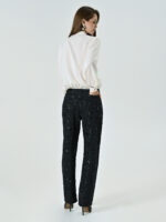 CALÇA PRETA COM LANTEJOULAS RINASCIMENTO - Image 3