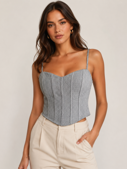 TOP CORSET PADRÃO ESPINHA IMPERIAL