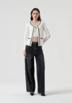 CARDIGAN BRANCO COM APLICAÇÃO DE MIÇANGAS FRACOMINA - Image 3