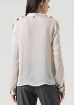 BLUSA SEDA COM DETALHES DE BOTÕES FRACOMINA - Image 8