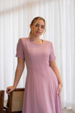 VESTIDO ROSA COM MANGA CURTA RINASCIMENTO - Image 2