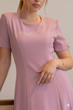 VESTIDO ROSA COM MANGA CURTA RINASCIMENTO - Image 4