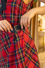 VESTIDO CURTO XADREZ COM CINTO DIXIE - Image 4