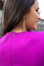 VESTIDO MIDI BERINGELA COM CINTO DE BRILHANTES LANÇA PERFUME - Image 5