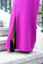 VESTIDO MIDI BERINGELA COM CINTO DE BRILHANTES LANÇA PERFUME - Image 6