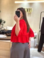CASACO VERMELHO COM FOLHO SILVINA CAMPOS - Image 3