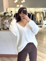 CAMISOLA OVERSIZE BRANCO PONTO CHIC - Image 2