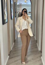 CALÇA CASTANHA COM BOTÃO DOURADO IMPERIAL - Image 3