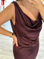 VESTIDO CURTO ASSIMÉTRICO VINHO IMPERIAL - Image 3