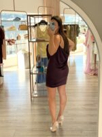 VESTIDO CURTO ASSIMÉTRICO VINHO IMPERIAL - Image 4