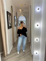 CAMISA OVERSIZE PRETO PONTO CHIC - Image 3