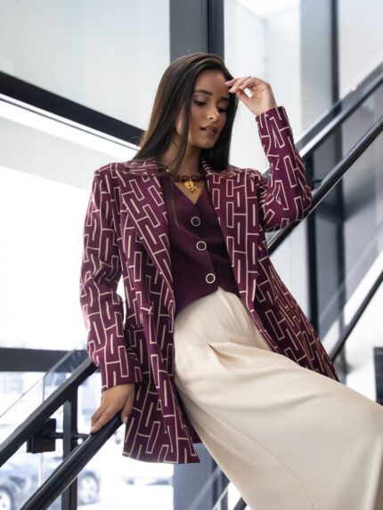 BLAZER ESTAMPADO GEOMÉTRICO RINASCIMENTO