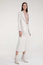 BLAZER BEGE EM TECIDO TEXTURIZADO GOA GOA - Image 2