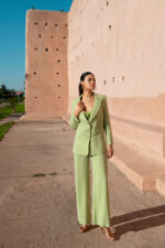 BLAZER COM ESTRUTURA JACQUARD VERDE SAHOCO