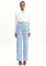 CALÇA WIDE ALFAIATARIA XADREZ AZUL LANÇA PERFUME - Image 2