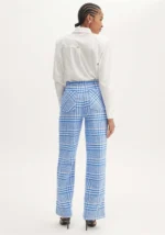 CALÇA WIDE ALFAIATARIA XADREZ AZUL LANÇA PERFUME - Image 3