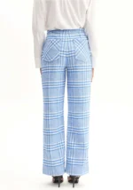 CALÇA WIDE ALFAIATARIA XADREZ AZUL LANÇA PERFUME - Image 4