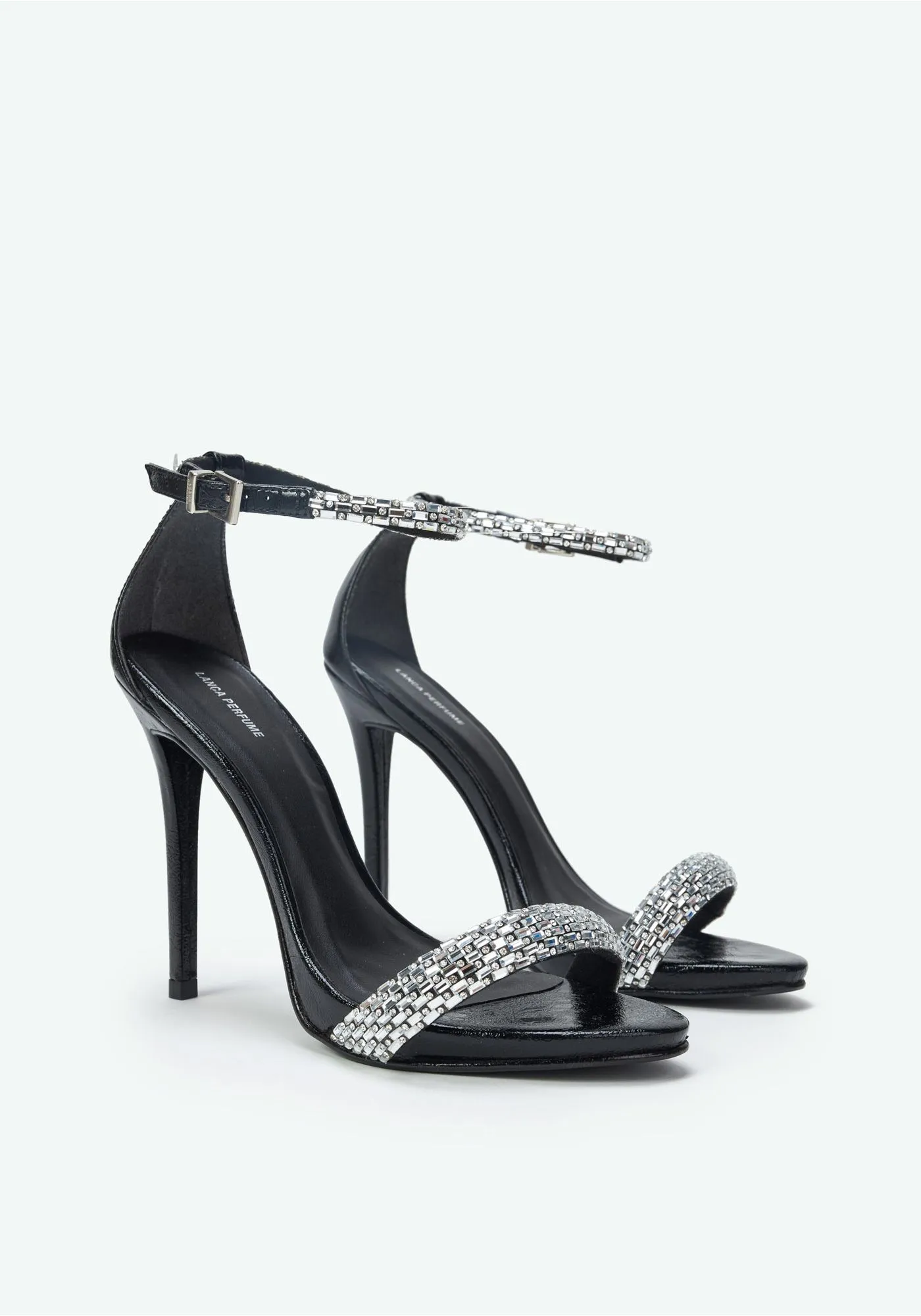transferir-53 SANDÁLIA TIRAS STRASS PRETO LANÇA PERFUME - Image 1