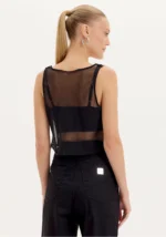 TOP CURTO PRETO COM APLICAÇÕES LANÇA PERFUME - Image 3