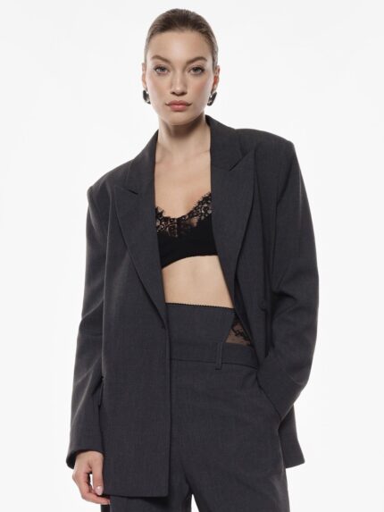 TOP CURTO PRETO COM RENDA IMPERIAL