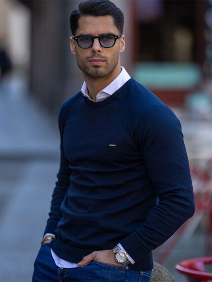 CAMISOLA DECOTE REDONDO AZUL ZOLF