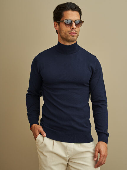 CAMISOLA MEIA GOLA AZUL ZOLF