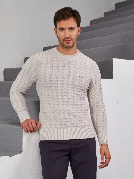 CAMISOLA TRICOT COM DETALHE CINZA CLARO ZOLF