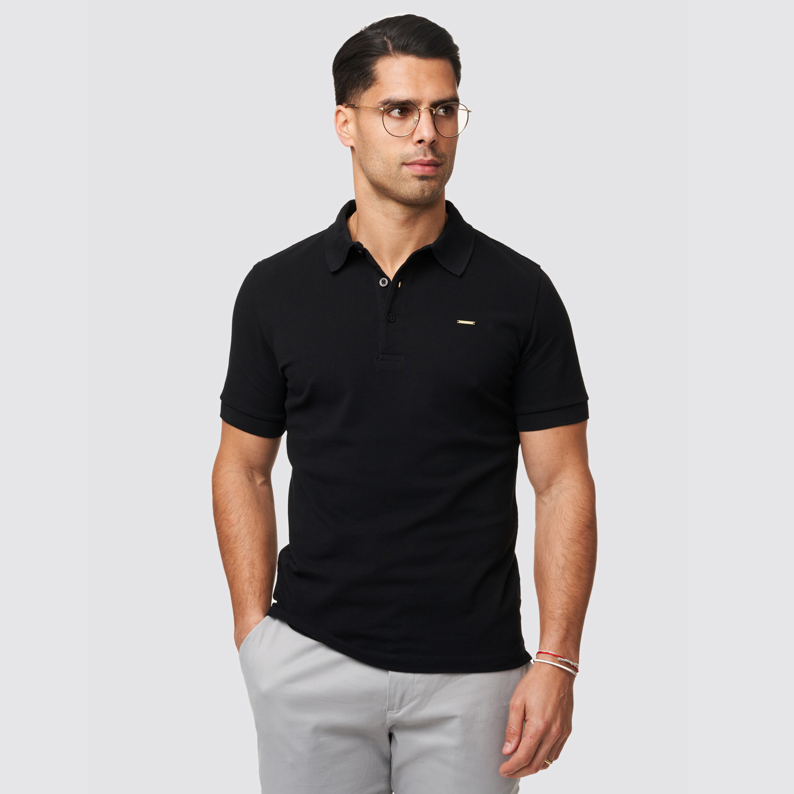 242403002_preto-1 (1) POLO PIQUÉ PRETO ZOLF - Image 1