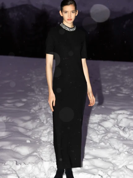 VESTIDO BRILHANTES PRETO ELEH