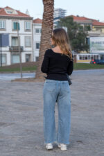 CAMISOLA PRETA DRAPEADA PONTO CHIC - Image 4