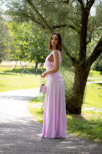 VESTIDO ROSA CLARO COM DECOTE PROFUNDO RINASCIMENTO - Image 6
