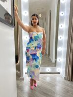 TOP MULTICOLORIDO ESTILO COLETE COM ESTAMPA AQUARELADA RINASCIMENTO - Image 2