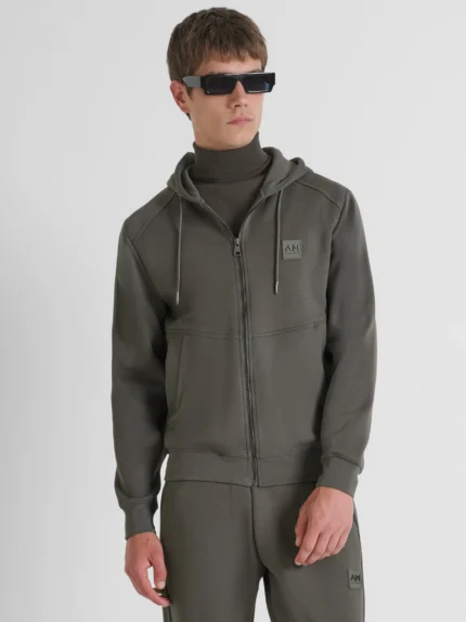 HOODIE VERDE COM FECHO ANTONY MORATO
