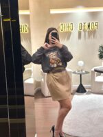SWEATSHIRT CASTANHA COM URSO “FOREVER” DIXIE - Image 2