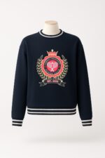 SWEAT AZUL MARINHO COM BORDADO COLLEGIATE TENNIS CLUB SAHOCO - Image 2