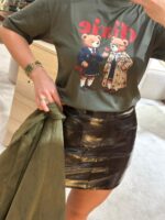 T-SHIRT VERDE COM ESTAMPA DE URSOS DIXIE - Image 3