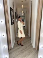 VESTIDO BEGE COM PREGAS RINASCIMENTO - Image 2