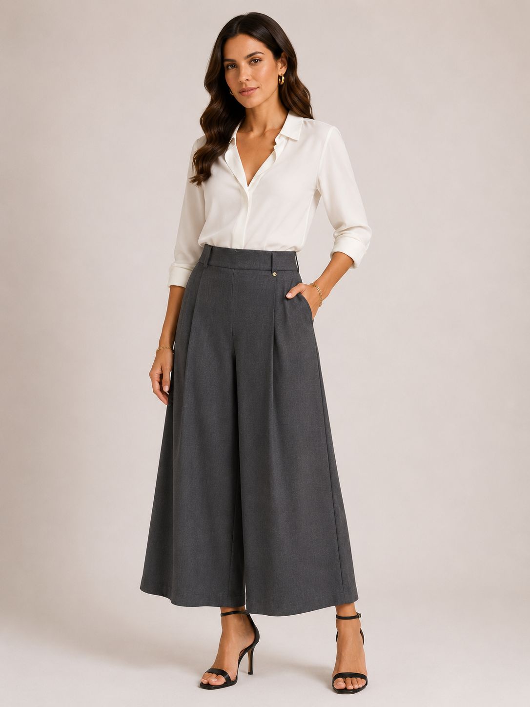 WhatsApp Image 2026-05-21 at 18.51.21 (1) CULOTTE CINZA LARGA RINASCIMENTO - Image 1