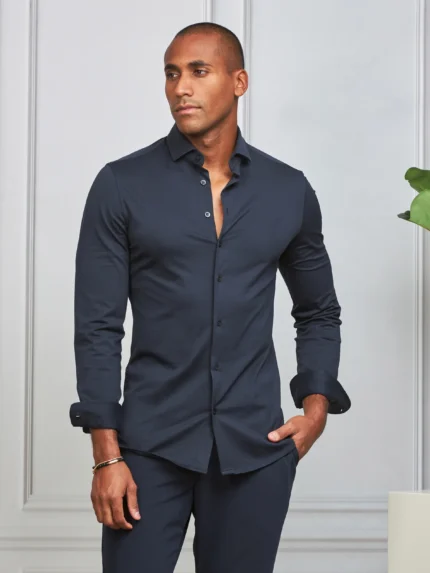 CAMISA STRETCH EASY-IRON AZUL SLIM FIT ZOLF