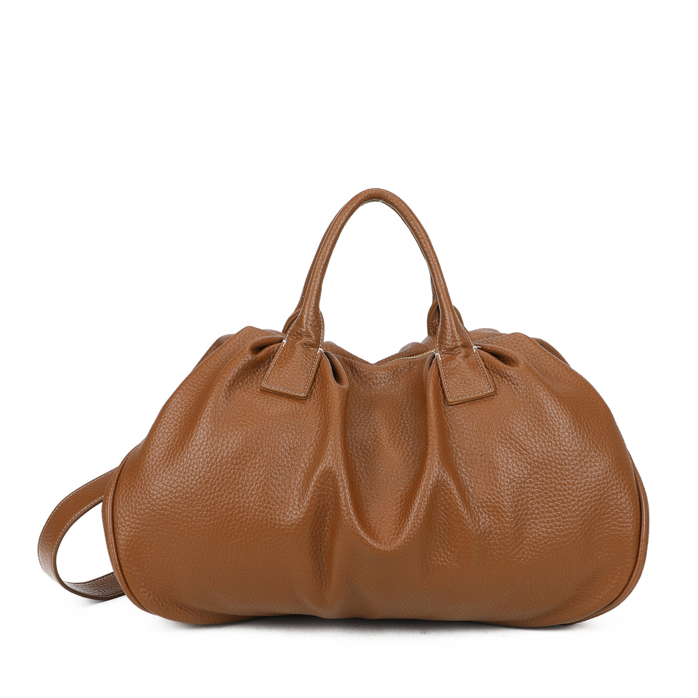 mala-shopper-enrugada (1) MALA CAMEL PONTO CHIC - Image 1