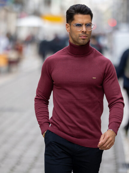 CAMISOLA GOLA ALTA BORDEAUX ZOLF