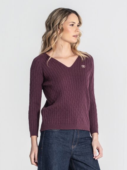 CAMISOLA BORDÔ COM TEXTURA RUGA