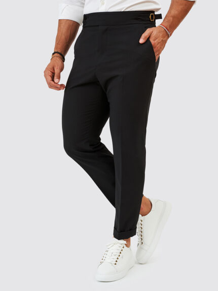 CALÇA TRESPASSE COM FIVELA PRETA ZOLF