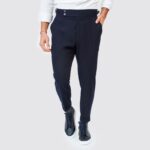 CALÇA SEMI CLÁSSICA COM FIVELA AZUL ZOLF - Image 2