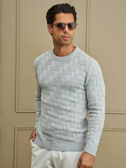 CAMISOLA TRICOT RELEVO CINZA CLARO ZOLF
