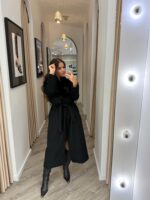 CASACO PRETO COM PELO PONTO CHIC - Image 2