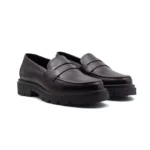 MOCASSINS SOLA COM RASTO EM PELE BORDEAUX ZOLF - Image 3