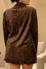 BLAZER CASTANHO COM BRILHO PONTO CHIC - Image 2